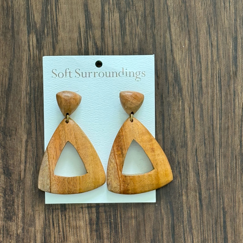 Soft Surroundings Wood Earring